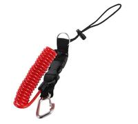 ROMISBABA Retractable Scuba Diving Lanyard with Quick Release Buckle Ergonomic Coiled Spring Strap for Underwater Camera Housing and Dive Lights Secure Anti-Lost Safety Rope for Deep Water