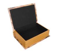 ROMISBABA Retro Decorative Wooden Box for Book Modeling and Simulated Book Shape for Desktop Adornment Decorations and Vintage Decor Grey Storage Box Creative Crafts Design
