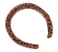ROMISBABA Retro Leopard Print Headband Soft Lambswool Hair Wrap Cheetah Headband Ears Women's Hair Bandanas Fashion Accessory for Fall