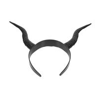 ROMISBABA Reusable Devil Horns Headband for Adults and Gothic Plastic Witch Hair Hoop for Halloween Christmas Cosplay Parties Sustainable Evil Costume Accessory with Dramatic Dress Up Flair