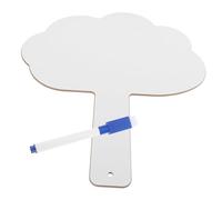 ROMISBABA Reusable Dry Erase Paddle Board for Lightweight Double Sided Handheld Classroom Answer Boards with Whiteboard Markers Material for Student Learning and Quick Response Random Color