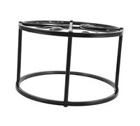 ROMISBABA Rust Resistant Metal Chicken Coop Feeder Holder with Sturdy Circular Support Frame Water Fountain Stand for Poultry Feeding Easy to Install for Indoor and Outdoor Use