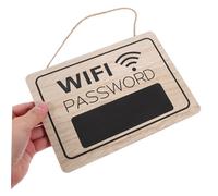 ROMISBABA Rustic Wooden Hanging Wifi Sign with Password Display for Home Hotel Restaurant Public Spaces Stylish Wall Decor for Convenient Guest Access