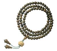 ROMISBABA Sandalwood Bead Prayer Bracelet for Women and Men Unisex Meditation Bead Necklace Durable Buddhist Wrist Chain for and Daily Wear