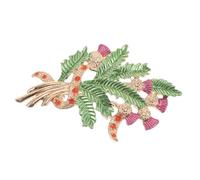 ROMISBABA Scottish Thistle Pin Jewelry Handmade Vintage Brooch for Wedding Dress Shawl or Coat Decoration Artistic Floral Design