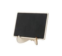 ROMISBABA Seat Plate Decorative Labels Signs Small Chalkboard Easel Stand for Wedding Sign Plaques Letter Board Dining Room Table Decor Mini Chalkboard Easel Bamboo