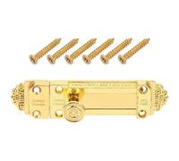 ROMISBABA Security Sliding Lock 4-Inch Alloy Door Latch Lock Slide Bolt for Wooden Doors, Office Appliance Ends and Indoor Use, Antique Brass Finish