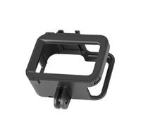 ROMISBABA Shock-resistant Protective Frame Case for Side Opening Housing with Cold Shoe Mount Wear-resistant Camera Cage for Easy Charging and Accessory Attachment