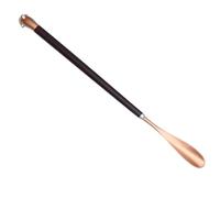 ROMISBABA Shoe Horn Metal Shoehorn Shoe Lifter Long Handle Design Dolphin Shape Creative Chic Wooden Alloy for Seniors