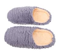 ROMISBABA Silent Soft Sole House Slippers for Couples Non-skid Indoor Shoes Warm Lining for Spring Autumn Winter Unisex Hotel Spa Footwear Gray