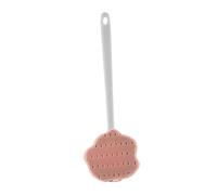 ROMISBABA Silicone Back Rub Brush Long Handle Shower Scrubber for Exfoliating Bath Body Cleaning in Bathroom Grey Accessories