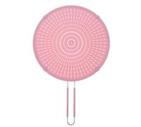 ROMISBABA Silicone Frying Pan Oil Proofing Lid Handle, Oil Splatter Guard for Cooking Safety, Kitchen Use, Anti-Splash Screen, Random Colour