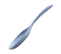 ROMISBABA Silicone Pasta Skimmer Spoon Heat-Resistant Non-Stick Cooking Slotted Strainer Ladle with Long Handle Soft Silicone for Safe Use Nonstick and Traditional Cookware Efficient Food