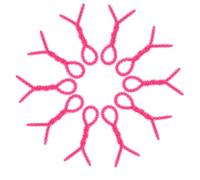 ROMISBABA Silicone Spiral Hair Perm Rods Small 0.6cm Flexible Curling Rod Set for Hairdressing and Styling, Eco-friendly Pink Spiral Curl Rollers for Professional and Home Use