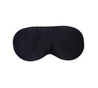 ROMISBABA Silk Sleeping Eye Mask with Adjustable Strap Natural Silk Blinder Patch for Travel and Nap Contoured Comfortable Black Sleep Mask for Stress Relief and Total Darkness