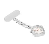 ROMISBABA Silver Nurse Chest Watch Luminous Dial Medical Pocket Watch Safety Pin for Doctors and Healthcare Professionals