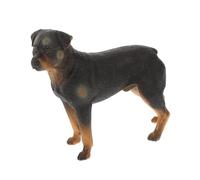 ROMISBABA Simulated Rottweiler Dog Figurine, Sturdy Plastic, Detailed Observation, Realistic Decorative Figure for Room and Learning Purposes, Robust and Safe