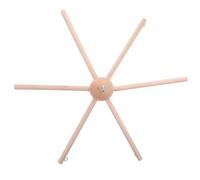 ROMISBABA Six-Legged Wooden Mobile Frame Kit for DIY Crib Mobiles and Wind Chimes Stable Hanging Nursery Decor with Rounded Surface for Accessories