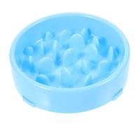 ROMISBABA Slow Feeder Dog Bowl and Cat Food Feeder Anti Gulping Slow Feeding Blue Small Size Suitable for Puppies and Cats