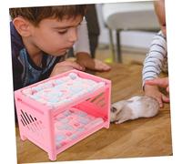ROMISBABA Small Animal Bed Comfortable Guinea Pig Hideaway Bunk Bed with Pads and Blankets for Hamsters Chinchillas Ferrets and Rats Bite-resistant Pet Resting Nest Random Color