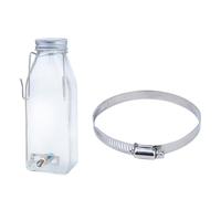 ROMISBABA Small Pet Waterer Anti-leak Hanging Rabbit and Hamster Water Bottle with Sturdy Leak-resistant Design for Cage Use Quiet Lick No-drip Drinking
