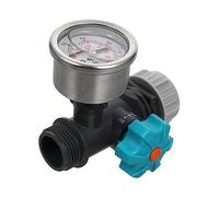 ROMISBABA Smart Water Pressure Regulator for Irrigation Portable Pressure Gauge with Precise Control Compact Design for Garden Sprinklers and Lawn Watering Equipment Easy to Use for