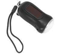 ROMISBABA Solar-Powered Hand Crank Emergency Flashlight Portable LED Torch Light for Outdoor Camping Power Outages and Daily Use with Bright Energy-Saving LED and Design