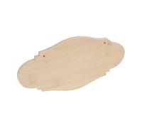 ROMISBABA Solid Bamboo Hanging Sign Blank Unfinished Bamboo Plaque Pendant for DIY Store Door Sign Open Closed for Hotels Offices and Retail Displays