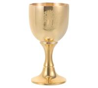 ROMISBABA Solid Brass Chalice Cup Offering Wine with Classic Vintage Design Practical Brass Altar Cup for Tarot and Home Decor Rituals