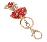 ROMISBABA Sparkling Mushroom Keychain Pendant Rhinestones Adorable Bag Charm for Handbags and Backpacks Cute Keyring Decor for Women and Girls Design