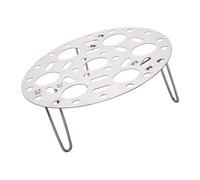 ROMISBABA Stainless Steel Kitchen Steaming Rack for Fish and Eggs, Heat Resistant and Cold Resistant Food Steamer Rack for Household Use, Sturdy Silver Cooking Steamer