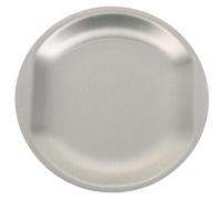 ROMISBABA Stainless Steel Round Plate for Everyday Use, Sturdy Snack Dish and Steak Tray with Fine Texture, Creative and Elegant Design for Dinner and Food Serving