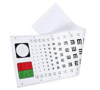 ROMISBABA Standard Visual Eye Testing Chart for Home and School Use Wall Hanging Vision Test Chart for Adults and Accurate and Easy to Use Eye Examination Tool