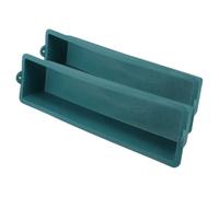 ROMISBABA Sturdy 2pcs Poultry Feeder Troughs for Chickens and Livestock, Plastic Rectangular Feeding Troughs for Outdoor Farm Use, Suitable for Chicken, Duck, Goose, and Small Animal Feeding