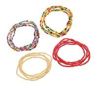 ROMISBABA Stylish Beach Waist Chains for Swimsuits and 4pcs Unique Glass Bead Bikini Waist Chain, Attention-grabbing Body Jewelry for Women Scenarios Where You Want to Attract Attention