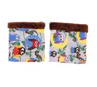 ROMISBABA Sugar Glider Pouch Burrowing Pouch Type Hamster Sleeping Bag 2pcs Guinea Pig Bed Knitted Plush Lightweight Hideout for Small Pets on Couches and Chairs