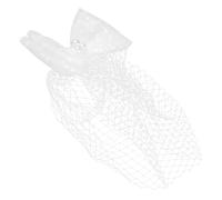 ROMISBABA Sweet Bow Fascinator Veil Hair Clip with Lace Netting Wedding Bridal Veil Headpiece for Women Multi-occasion Banquet and Party Hair Accessory Playful Bow Decoration with Secure