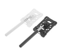 ROMISBABA Telescoping Card Holder Rod 2pcs Plastic Badge Holders for Parking Ticket Extension and Toll Payment, Car Parking Badge Protector Clips, White and Black