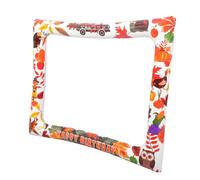 ROMISBABA Thanksgiving Inflatable PVC Photo Frame Selfie Booth Prop for Fall Parties Halloween Weddings Bridal Showers