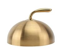 ROMISBABA Thickened Stainless Steel Steak Lid Golden Dome Cover with Handle Western Food Cloche for Hotel and Restaurant Bbq Picnic and Outdoor Cooking