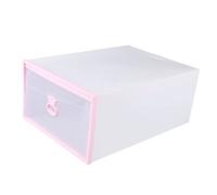 ROMISBABA Thickened Transparent Drawer-style Shoes Box with Window Plastic Shoe Storage Container for Men and Women Dustproof Organizer for Sneakers Socks Handbags