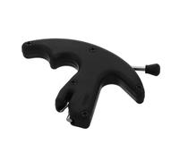 ROMISBABA Three Finger Archery Release for Compound Bow Handheld Bow Hunting Accessory for Youth Black Plastic Trigger Enhancing Precision and Stability in Target Shooting and Training
