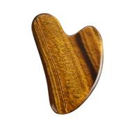 ROMISBABA Tiger's Eye Gua Sha Scraping Massage Board Smooth-Edged Facial Tool for Wrinkle Care and Improvement Practical Self-Care