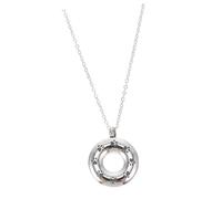 ROMISBABA Titanium Steel Pet Urn Necklace Pendant for Dog Ashes Memorial Keepsake Silver Bone Ashes Holder Locket for Men and Women Stylish Commemorative Jewelry to Cherish Beloved Pets