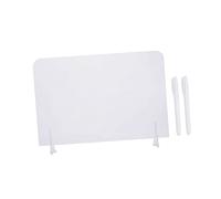 ROMISBABA Transparent Acrylic Memo Board with Large Desktop Writing Board and White Markers for Students and Home Desk Accessories Easy to Clean for Office and Study
