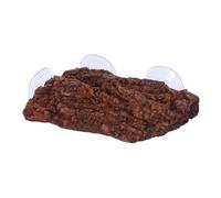 ROMISBABA Turtle Basking Platform with Strong Suction Cup Non-slip Natural Texture Aquatic Turtle Tank Accessory Fish Tank Decoration for Reptile Habitat