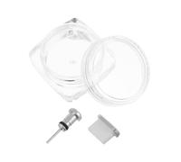 ROMISBABA Type-c Phone Metal Dust Plugs 2pcs Practical Charging Port Protectors Alloy Covers Silver for Smartphone Usb Port Protection