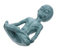 ROMISBABA Unique Resin Yoga Pose Desktop Statue with Comfortable Touch and Not Easy to Fade Features, for Study or Office Decoration, Simple and Creative Home Decor Ornament