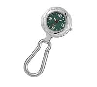 ROMISBABA Unisex Pocket Watch for Outdoor Activities Lightweight and Portable Climbing Watch with Simple Retro Design for Hikers and Campers Green Dial