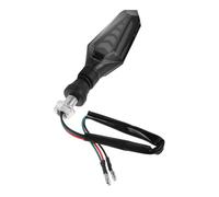 ROMISBABA Universal Sturdy Turn Lights 12v LED Motorcycle Signal with Double Sided Flowing in Indicators for and, Featuring Easy Installation and Bright Illumination Black Abs Bike